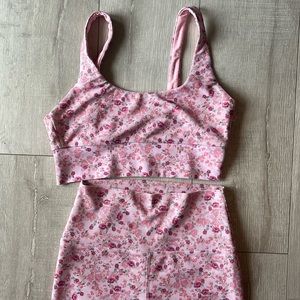 LOVE SHACK FANCY / BEACH RIOT HIGH WAIST CROP TANK SET FLAWLESS L TOP M BOTTOM